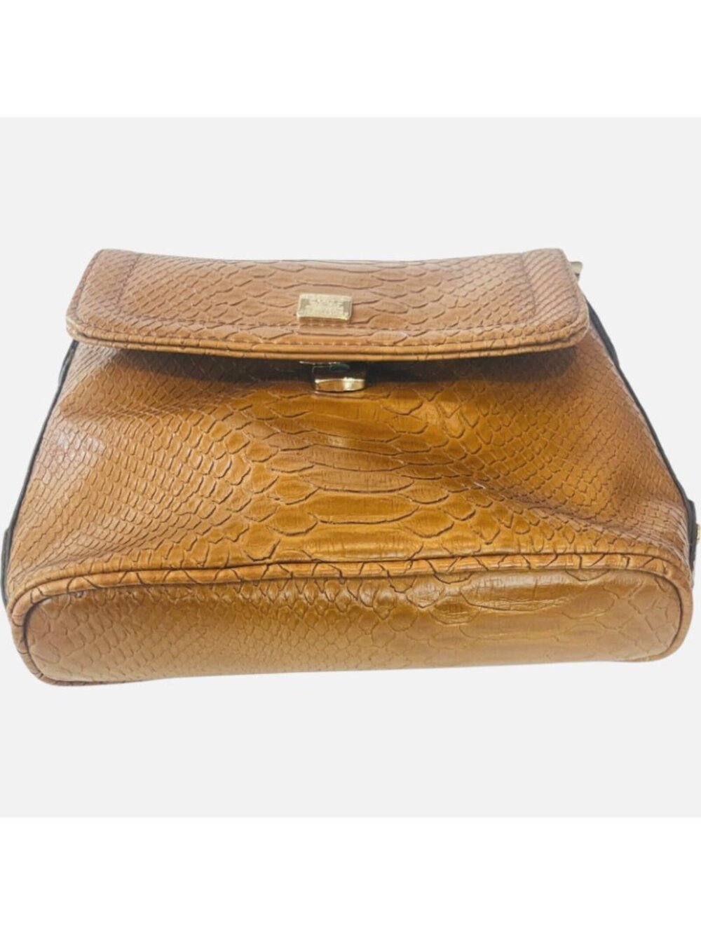 LIZ CLAIBORNE Brown Shoulder Purse - 8" W x 7" H - Picture 4 of 5